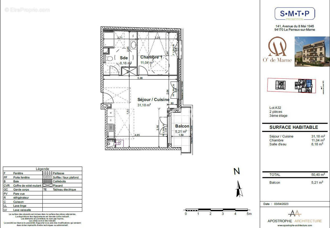 Appartement à LE PERREUX-SUR-MARNE