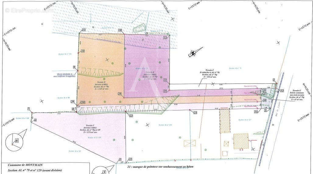 Terrain à MONTMAIN