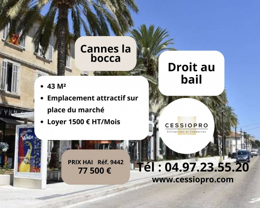 Commerce à CANNES