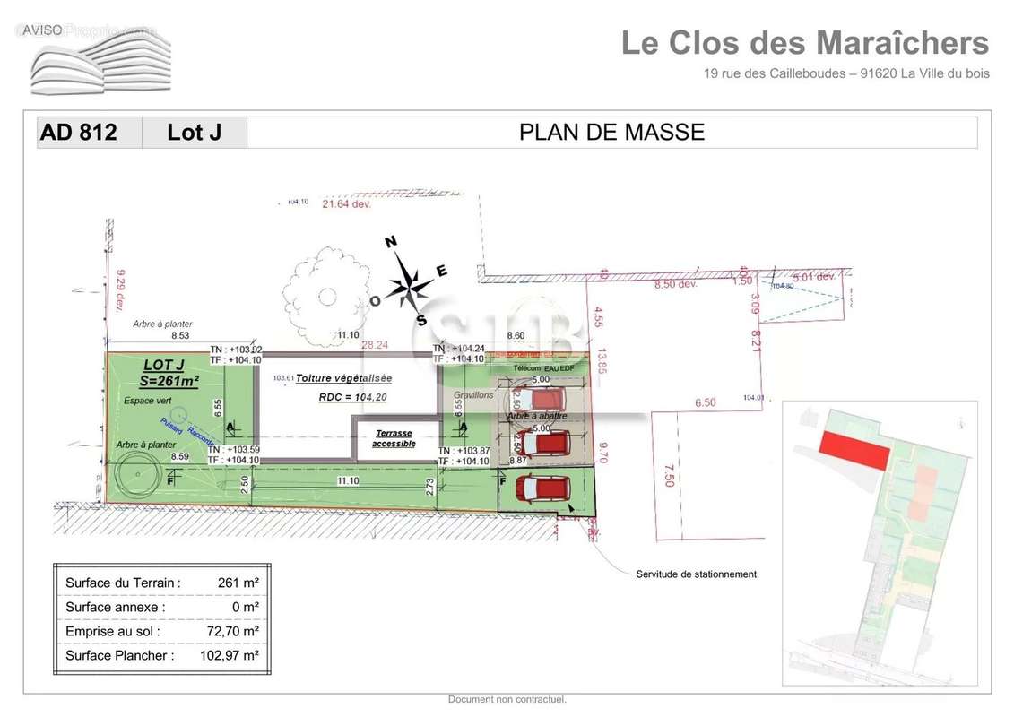 Terrain à LA VILLE-DU-BOIS