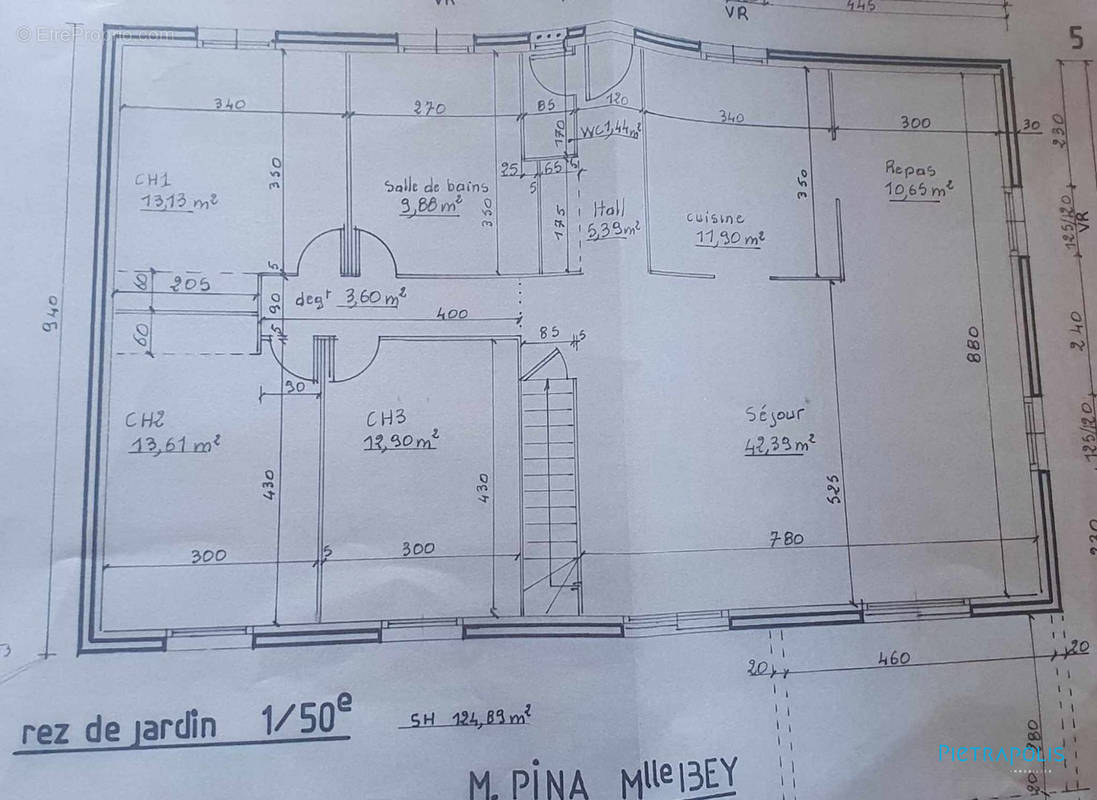 Plan RDC - Maison à BOURGOIN-JALLIEU