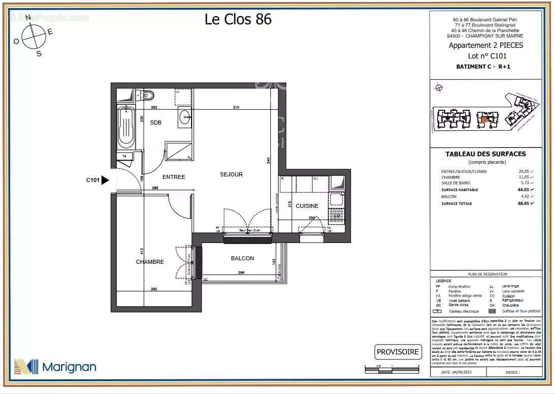 Appartement à CHAMPIGNY-SUR-MARNE