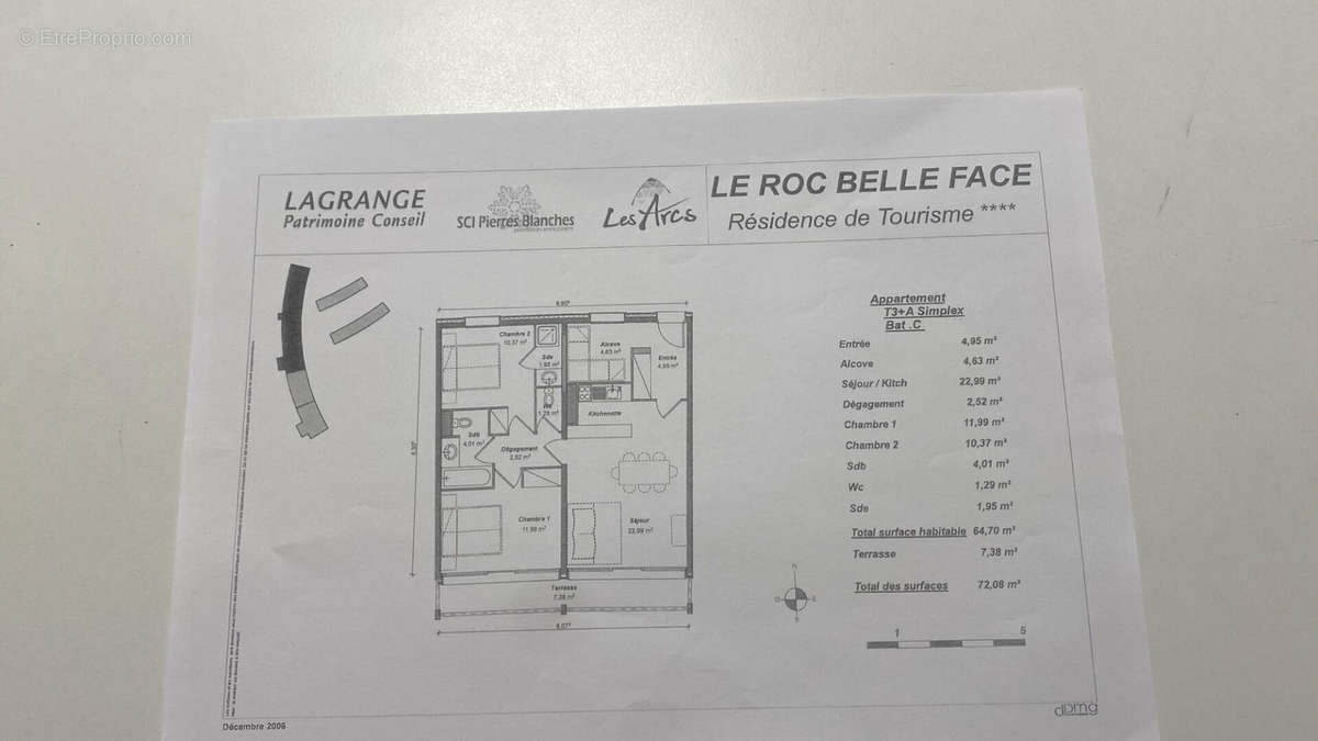 Appartement à LES CHAPELLES