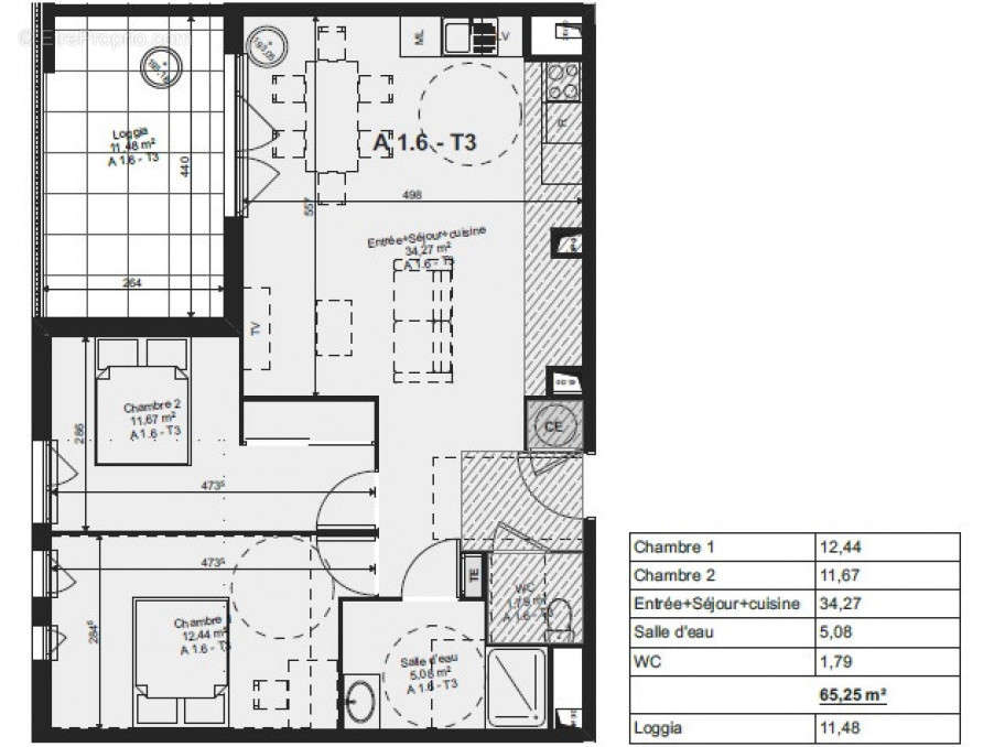 Appartement à SAINT-ORENS-DE-GAMEVILLE