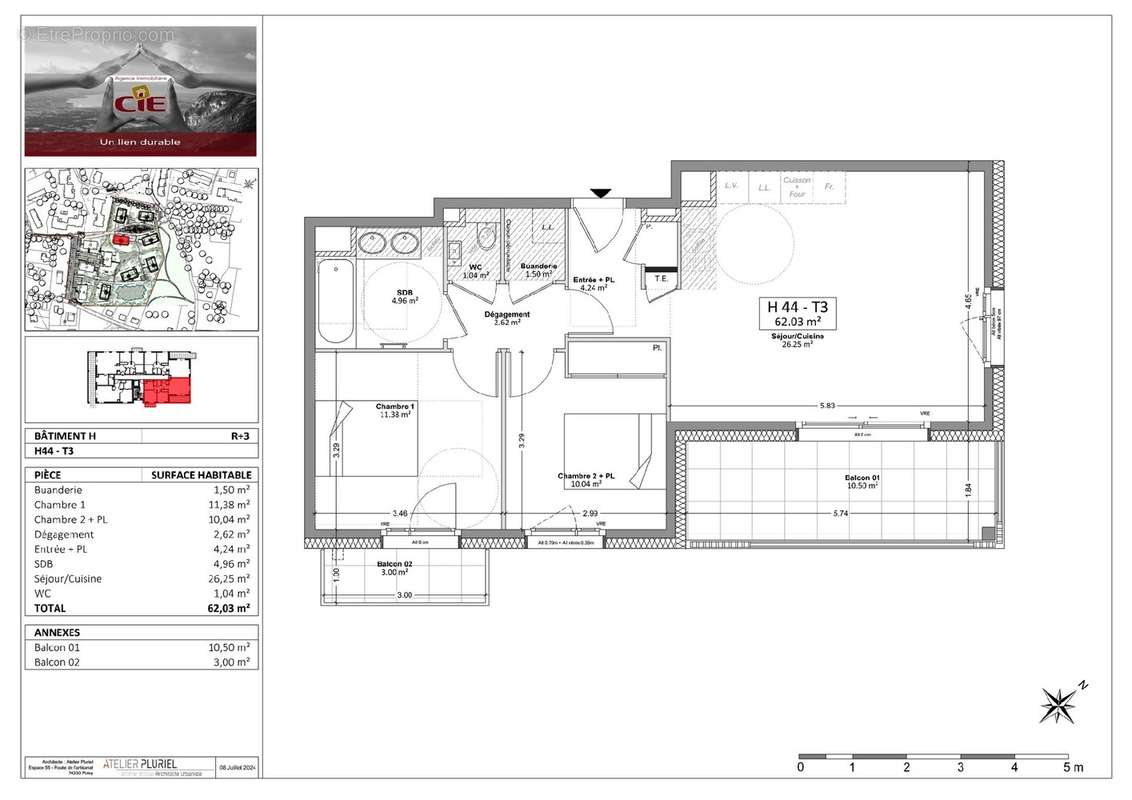 Appartement à COLLONGES-SOUS-SALEVE