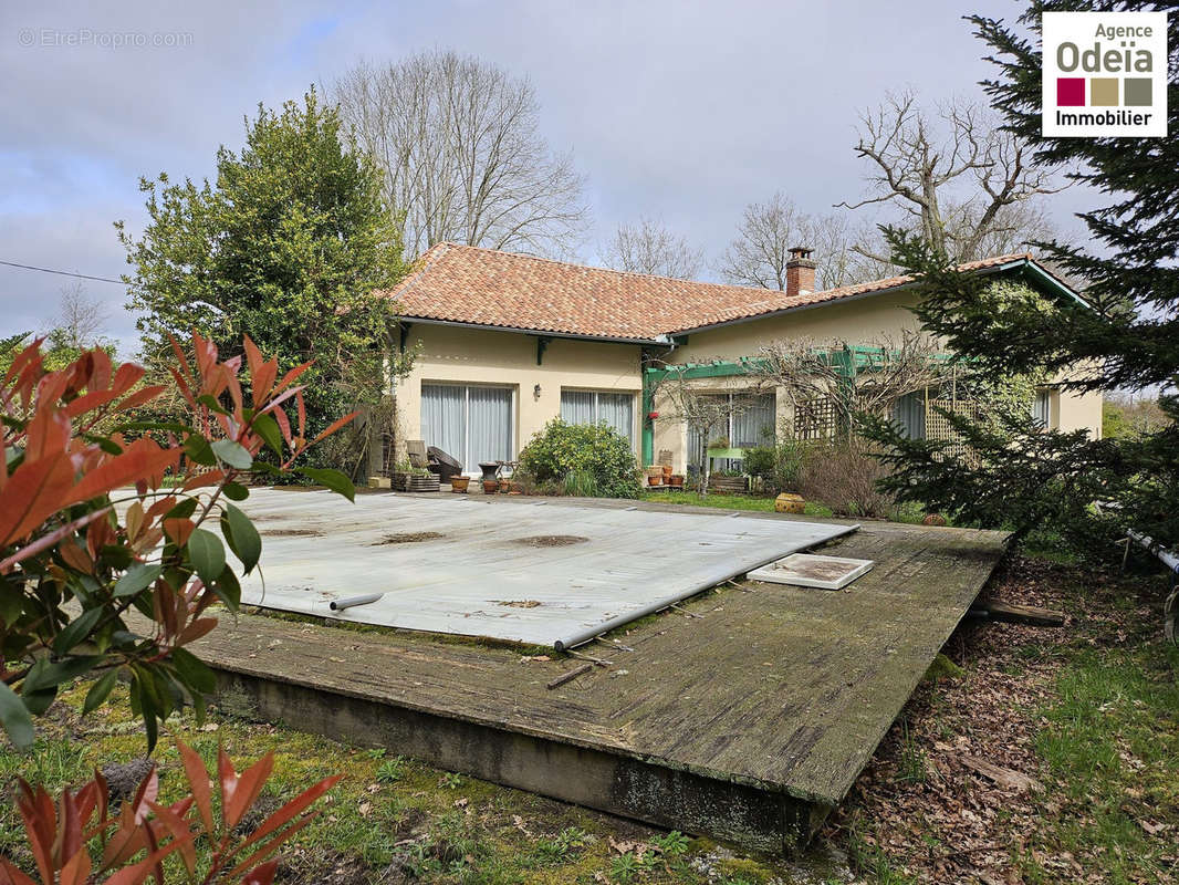 Extérieur piscine  - Agence Odeïa Immobilier - Maison à AUDENGE