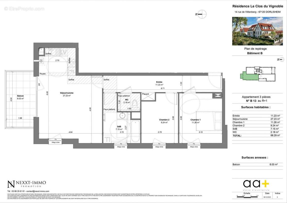 Appartement à DORLISHEIM