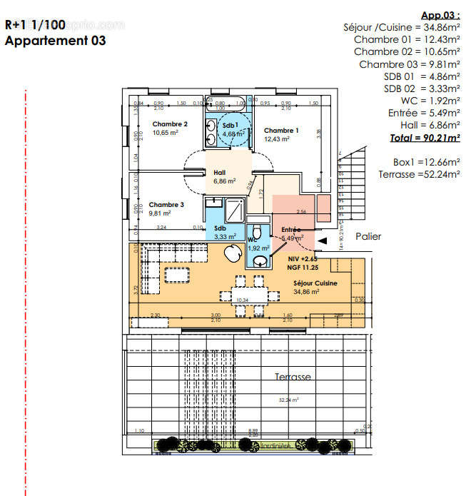 Appartement à SAINT-CYR-SUR-MER