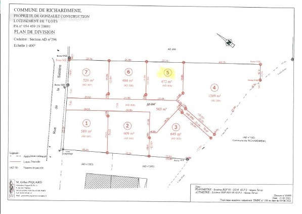 Terrain à RICHARDMENIL