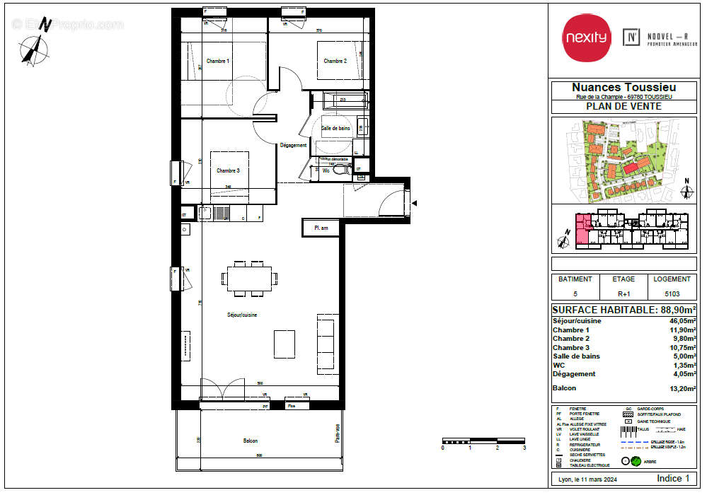 Appartement à TOUSSIEU