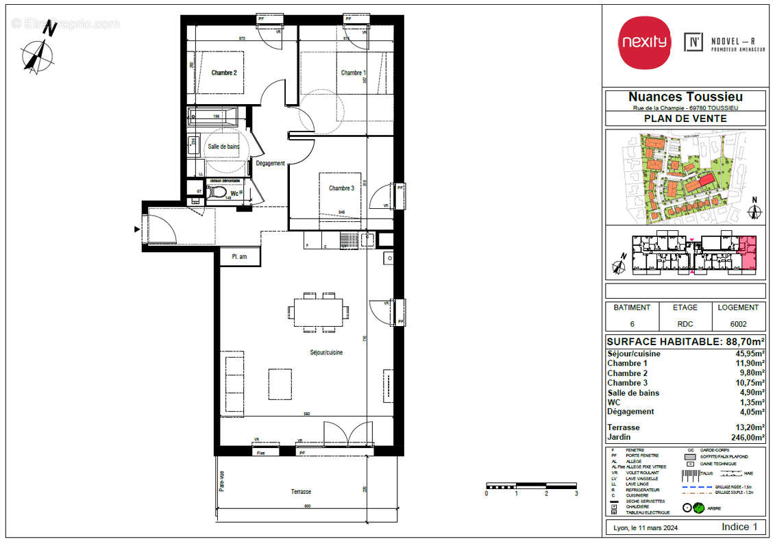 Appartement à TOUSSIEU