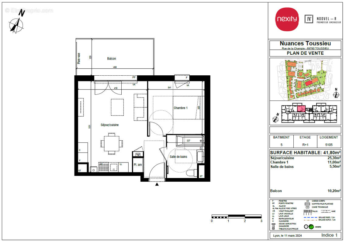 Appartement à TOUSSIEU