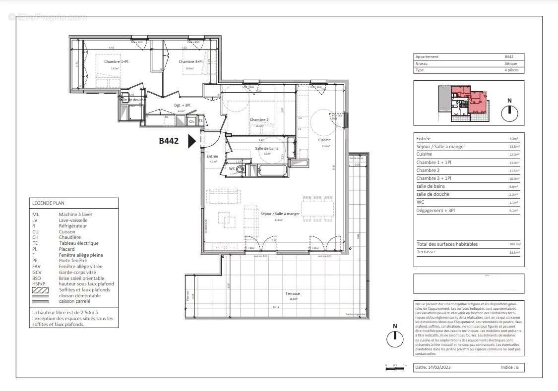 Appartement à TASSIN-LA-DEMI-LUNE