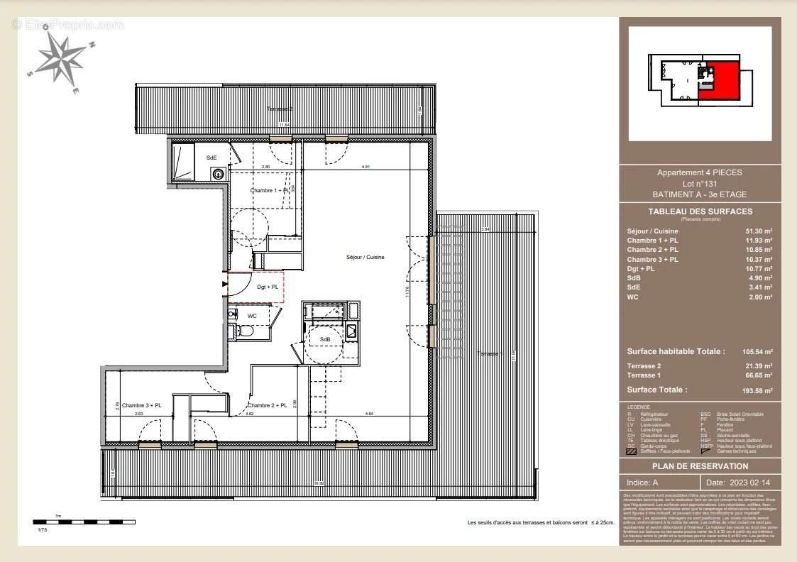 Appartement à FRANCHEVILLE