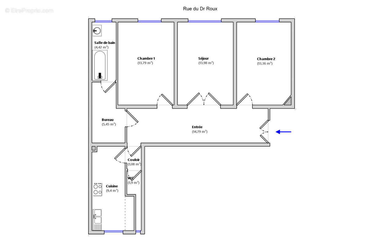 Appartement à PARIS-15E