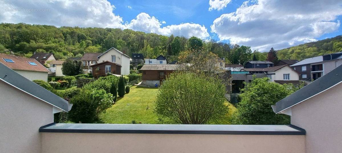 vue depuis le balcon du salon - Appartement à ROUEN