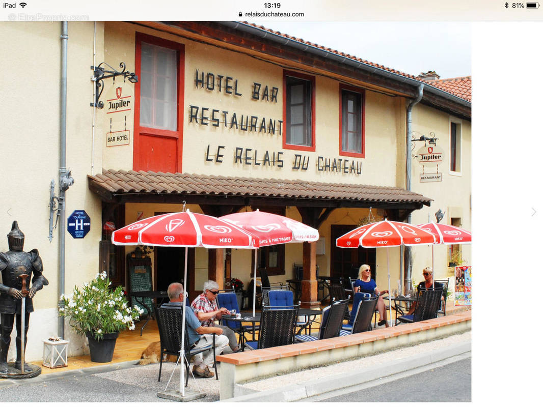 terrasse devant - Commerce à BOULOGNE-SUR-GESSE