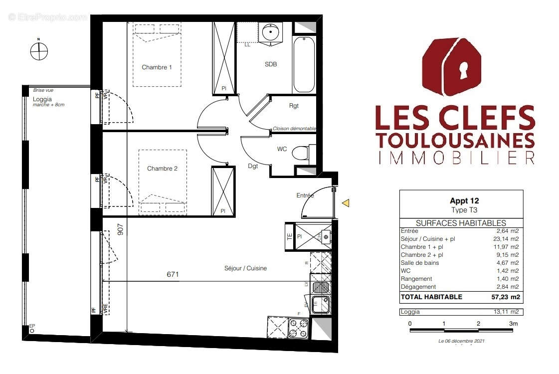 Appartement à TOULOUSE