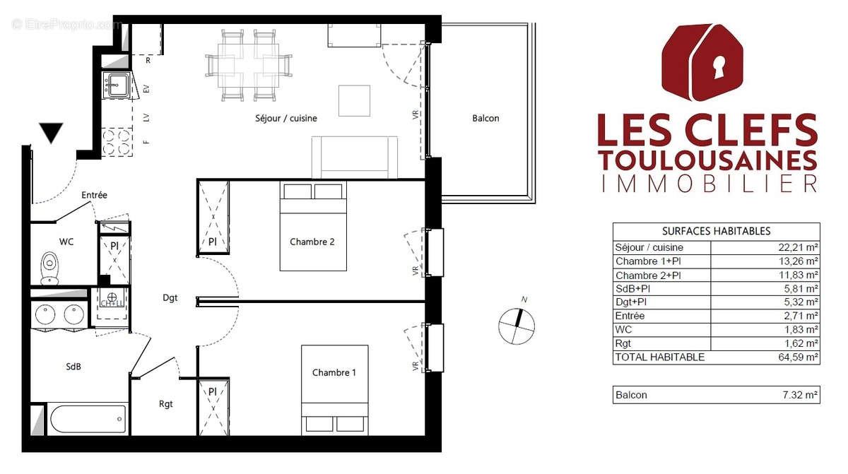 Appartement à TOULOUSE