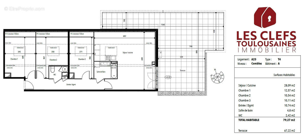 Appartement à PINS-JUSTARET