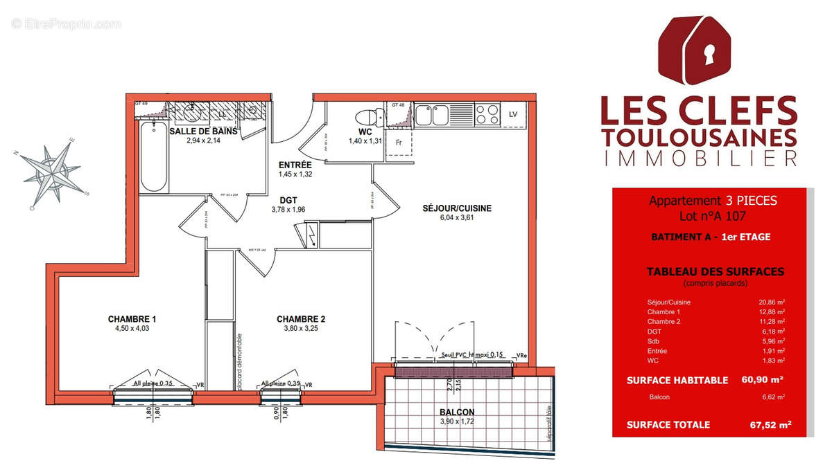 Appartement à CASTANET-TOLOSAN