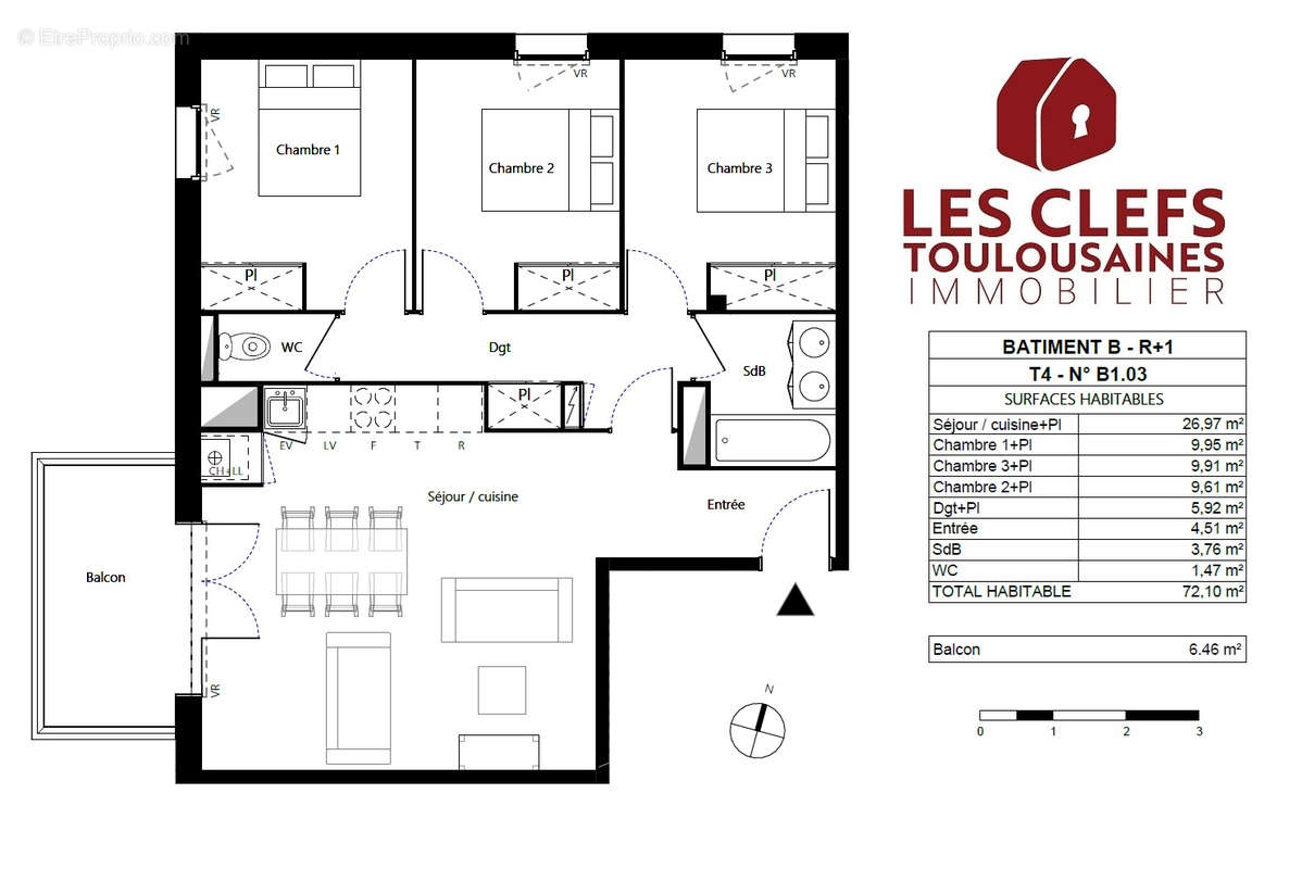 Appartement à TOULOUSE