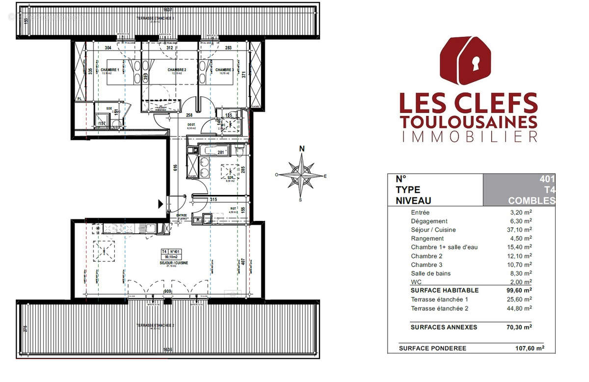 Appartement à TOULOUSE