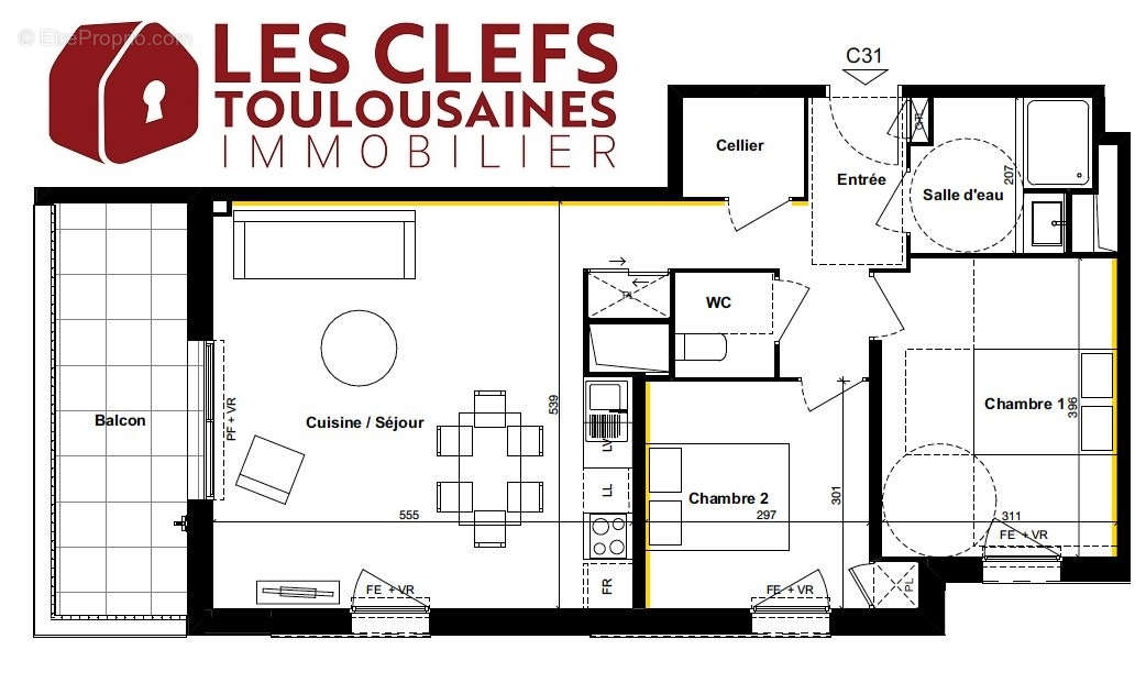 Appartement à TOULOUSE