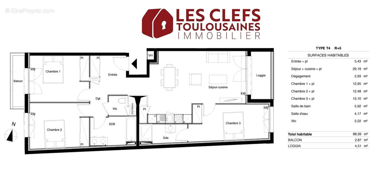 Appartement à TOULOUSE