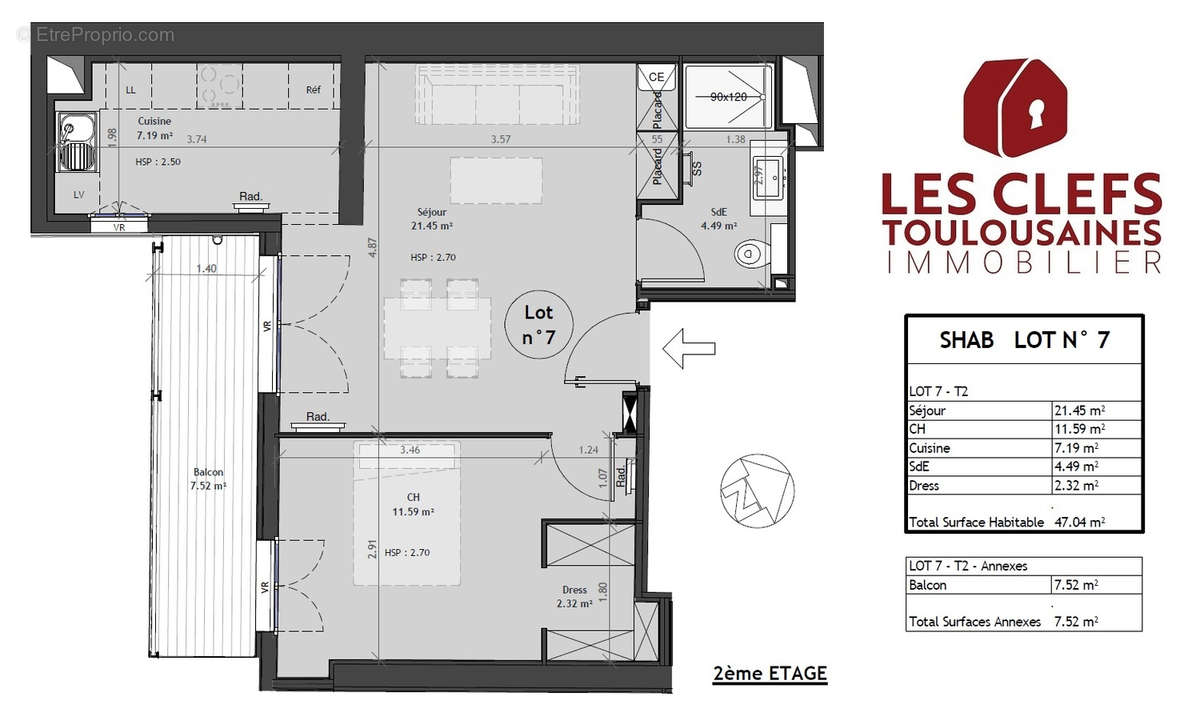 Appartement à TOULOUSE