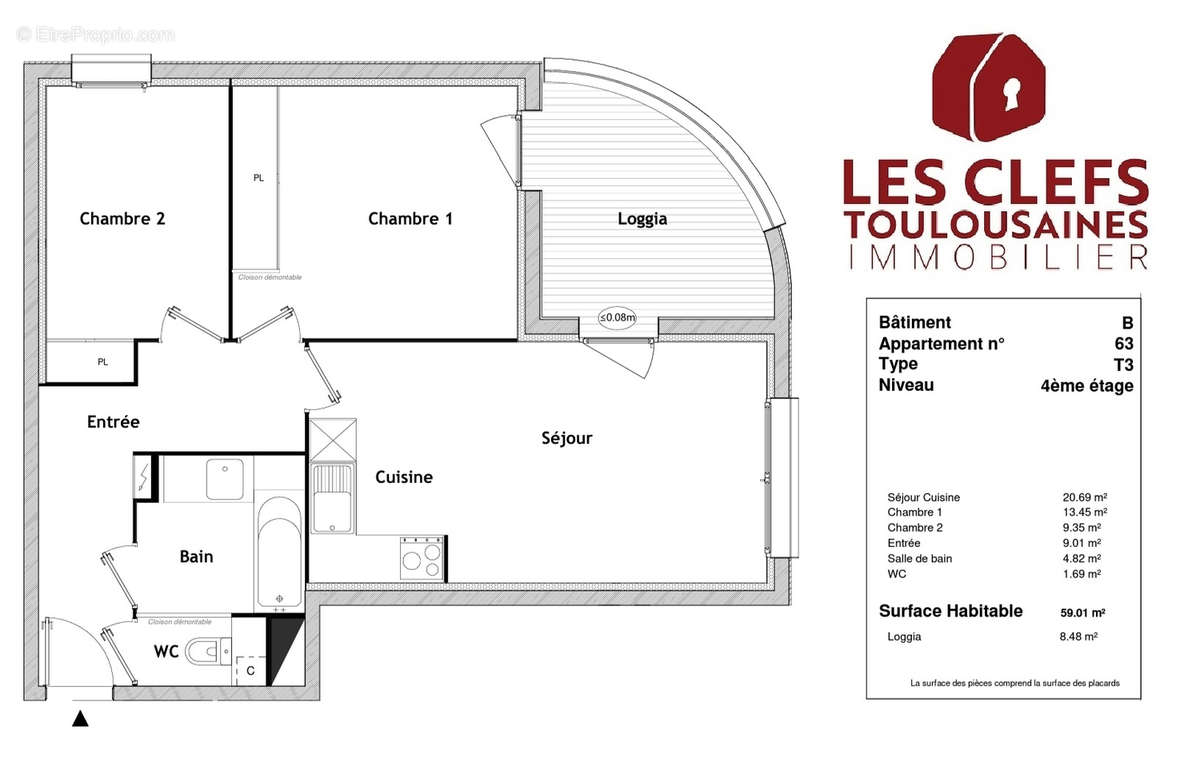 Appartement à TOULOUSE