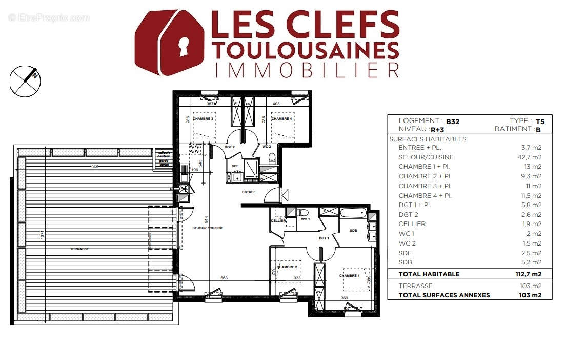 Appartement à TOULOUSE