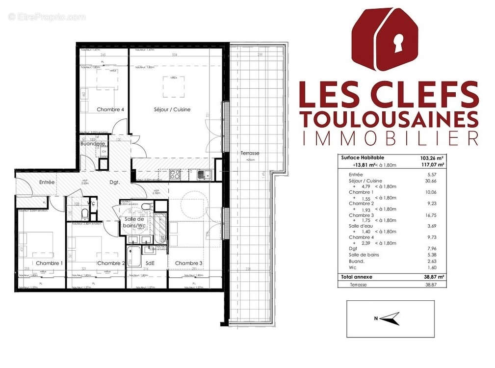 Appartement à TOULOUSE