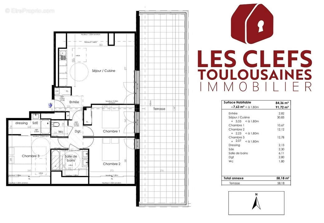 Appartement à TOULOUSE