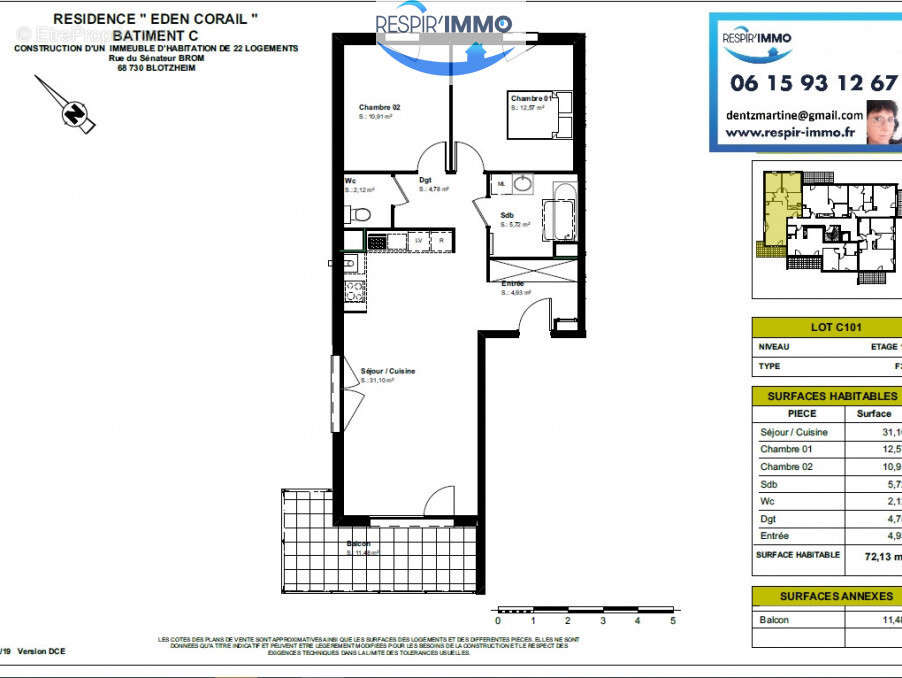 Appartement à BLOTZHEIM