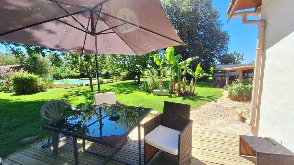 Terrace pool view - Maison à CASTELNAU-MAGNOAC