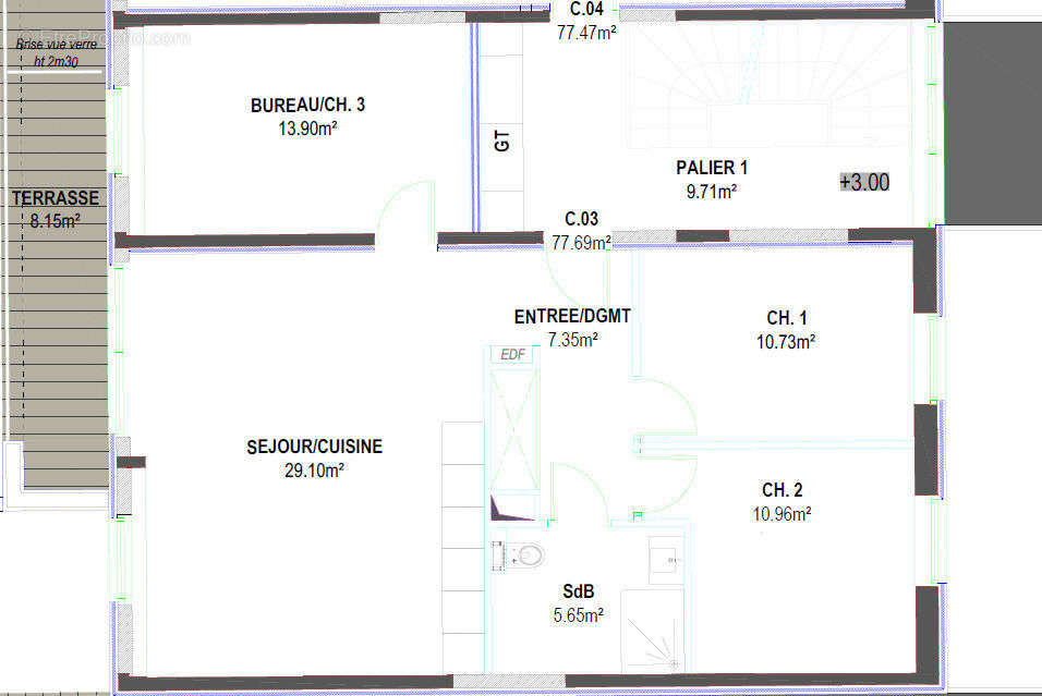 Appartement à SCY-CHAZELLES