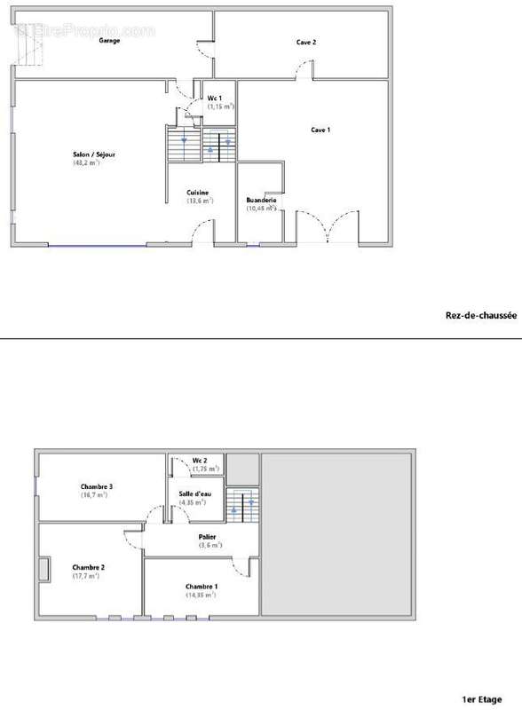 Plan aptm RDC - Appartement à MAURIAC