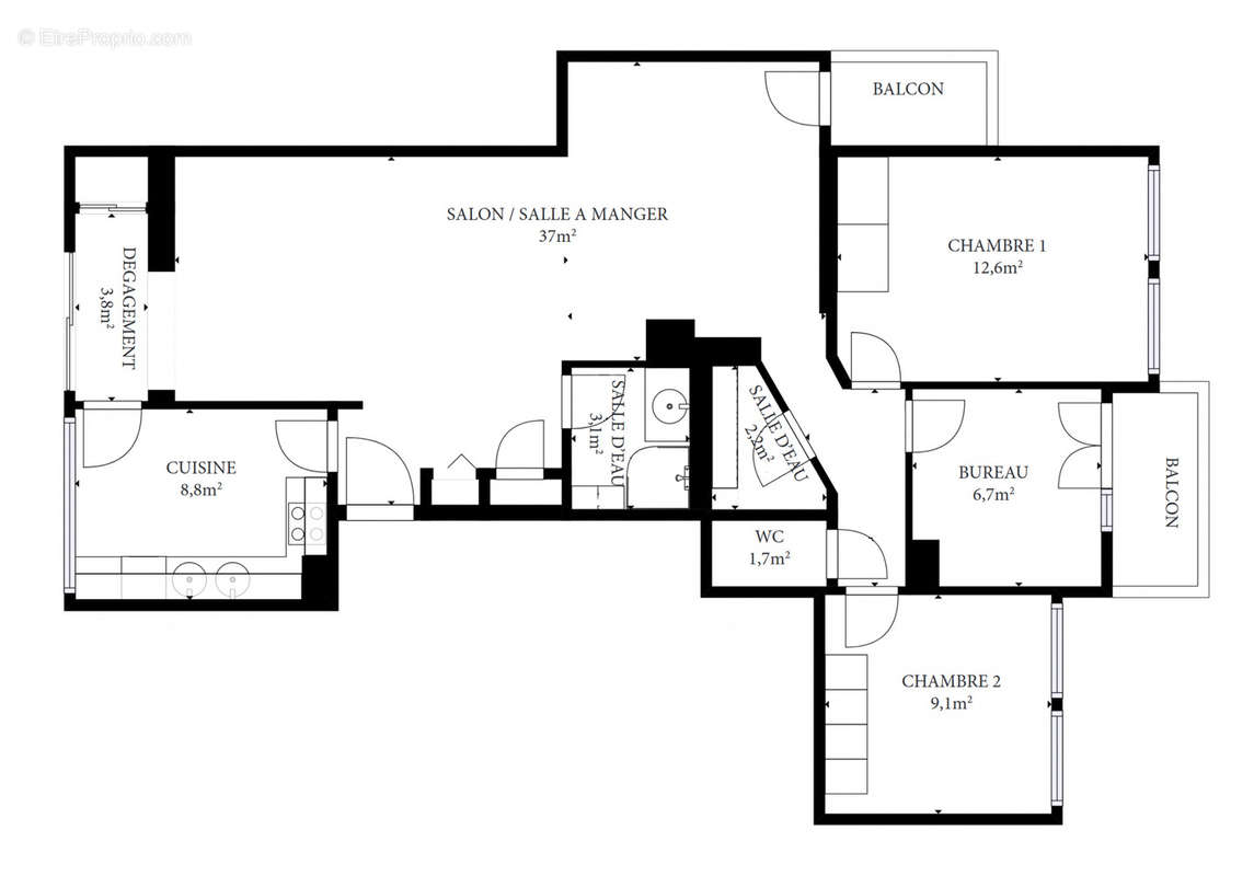 Appartement à CHAMALIERES