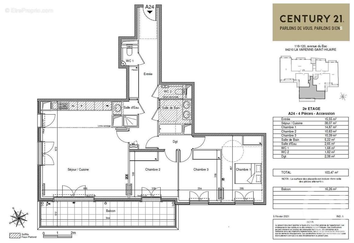 Appartement à SAINT-MAUR-DES-FOSSES