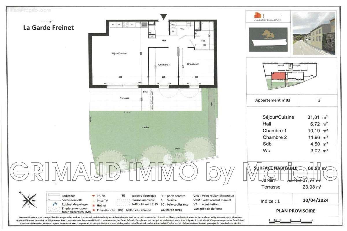 Appartement à LA GARDE-FREINET