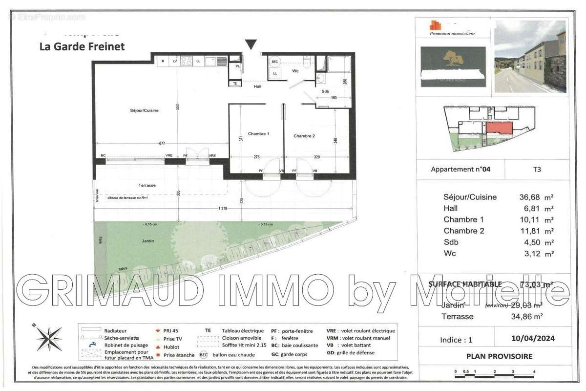 Appartement à LA GARDE-FREINET