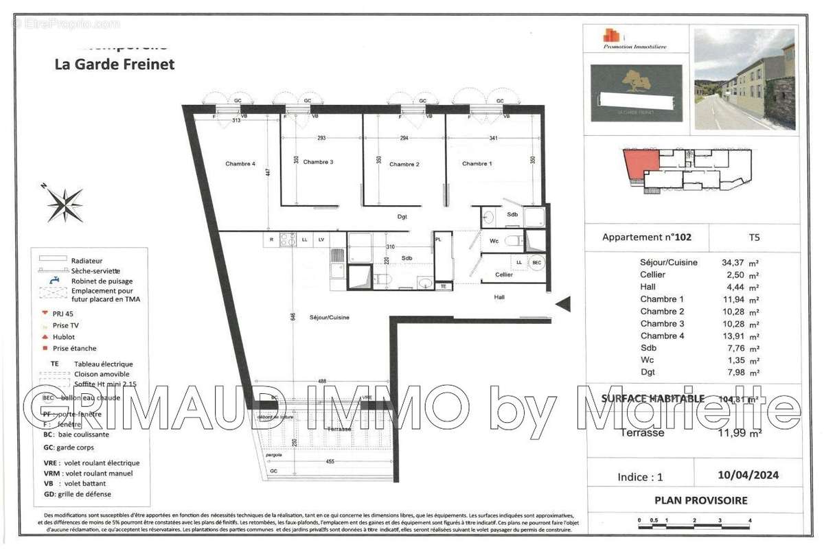 Appartement à LA GARDE-FREINET