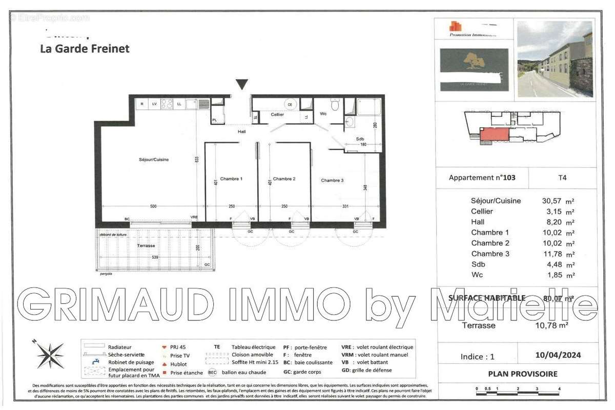 Appartement à LA GARDE-FREINET