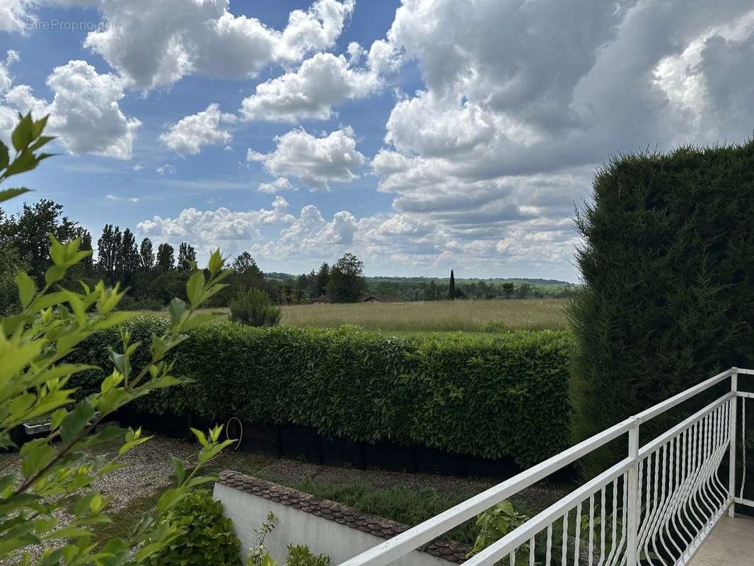 VUE DU BALCON - Maison à CAZAUBON