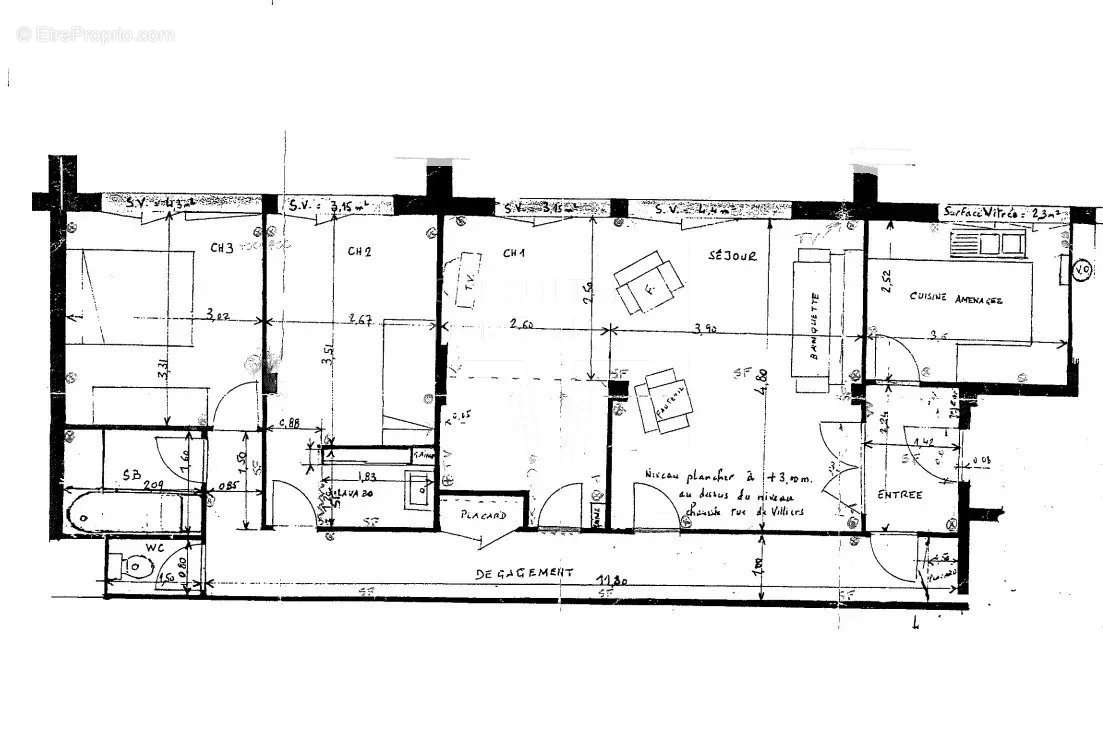 Appartement à LEVALLOIS-PERRET