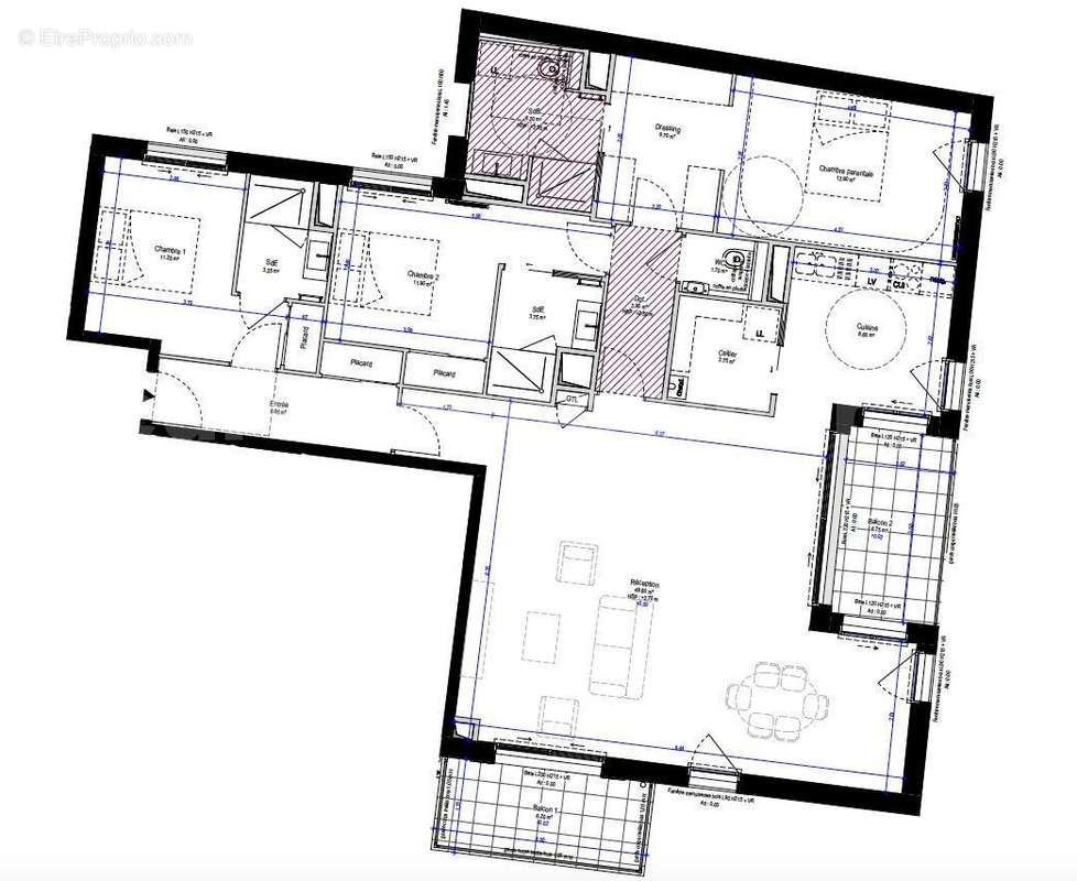 lot 10 Appartement T5 130,40m2 1 er etage Les Reflets - Appartement à OLIVET