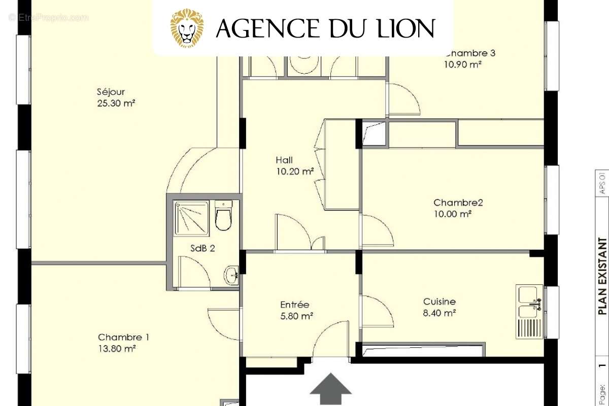 Appartement à PARIS-20E