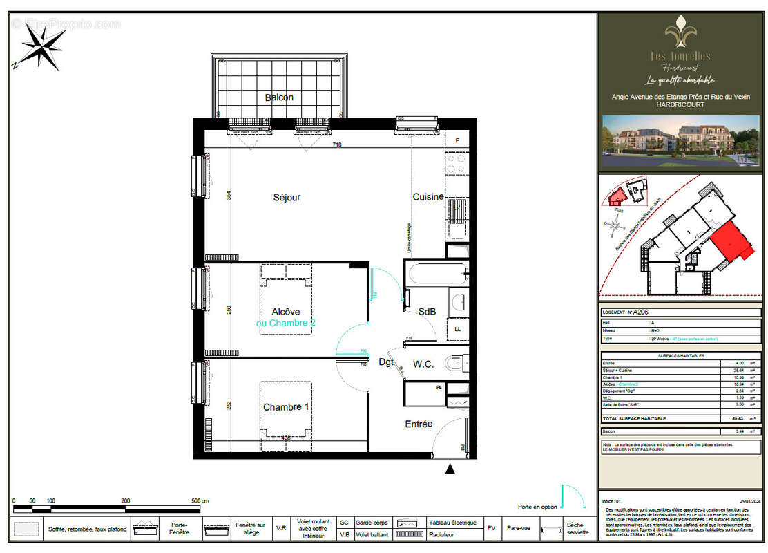 Appartement à HARDRICOURT