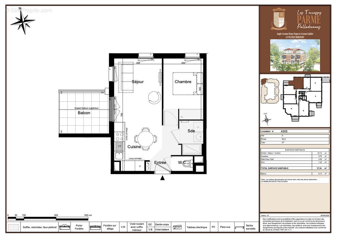 Appartement à LE PLESSIS-ROBINSON